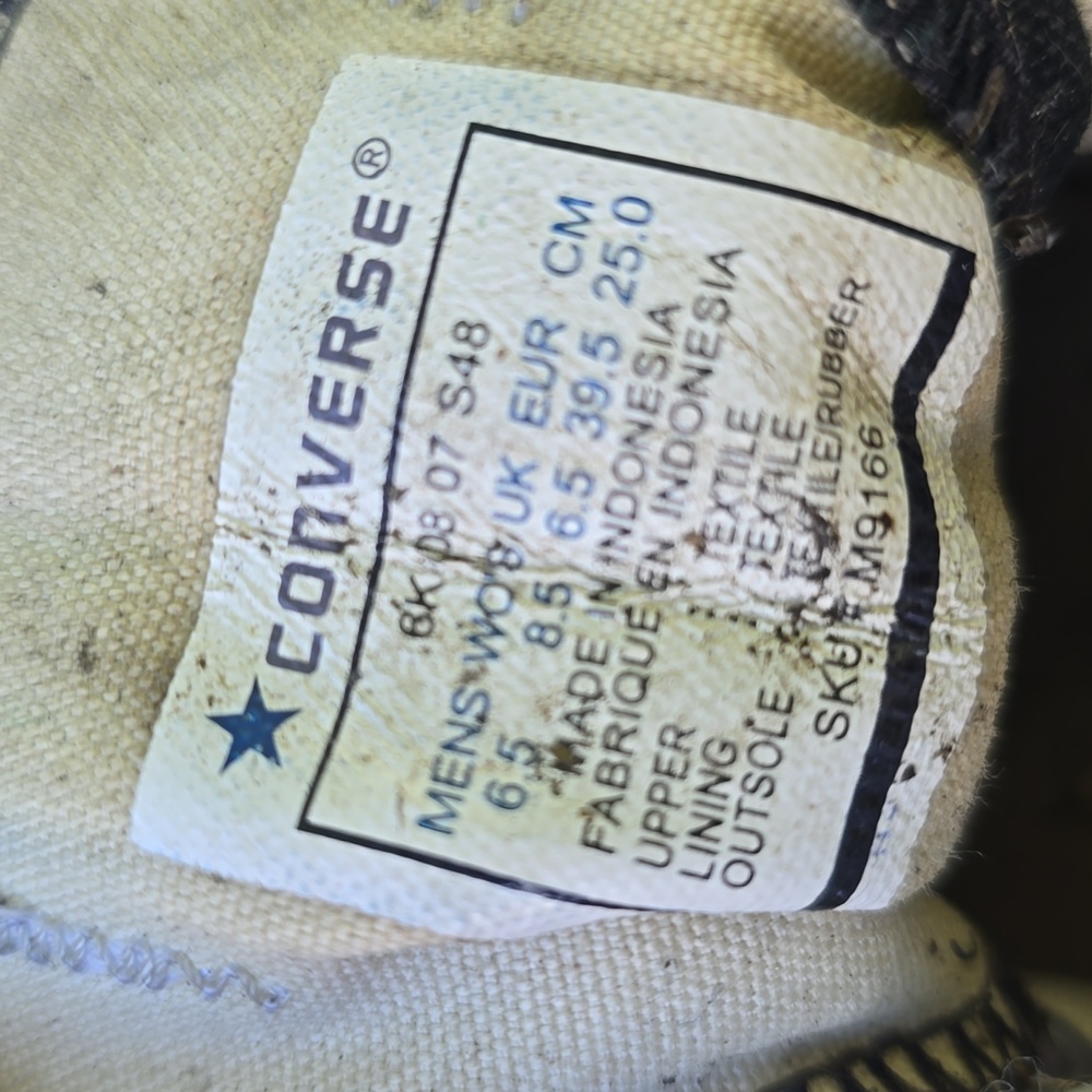 ★ CONVERSE All Star Chuck Taylor Well Worn Black Low Tops Men 6.5 Women 8.5 - Picture 4 of 6